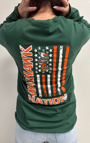Warhawk Nation Long Sleeve GREEN